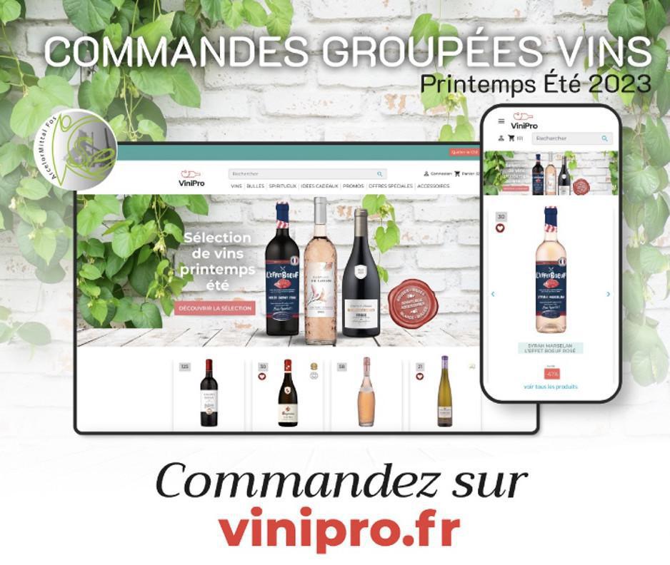 Nouvelle campagne de commande groupée de vins avec notre partenaire VINIPRO