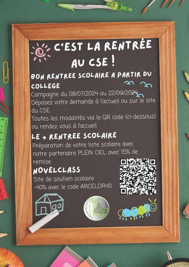 AIDE À LA SCOLARITÉ : Ouverture du 08 juillet 2024 au 22 septembre 2024 AIDE À LA SCOLARITÉ : Ouverture du 08 juillet 2024 au 22 septembre 2024