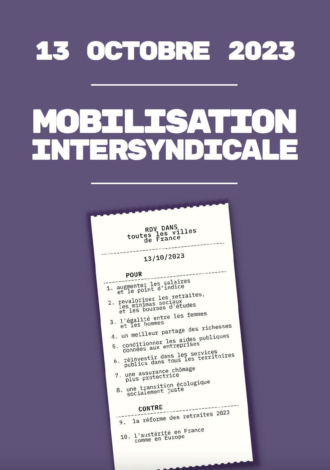 Le 13 octobre, la France et l'Europe mobilisés contre l'austérité, pour les salaires et l'égalité femmes-hommes