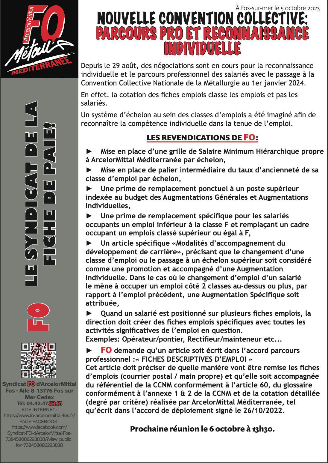 Nouvelle Convention Collective: Parcours professionnel et reconnaissance individuelle