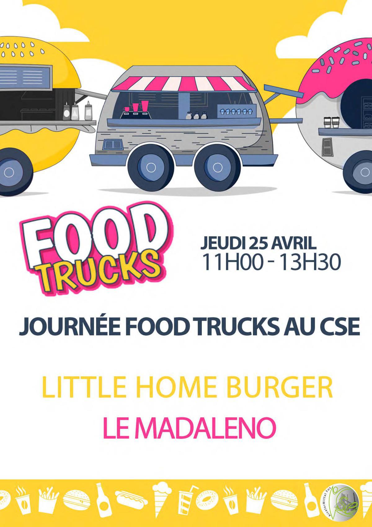 FOOD TRUCKS le jeudi 25 avril 2024