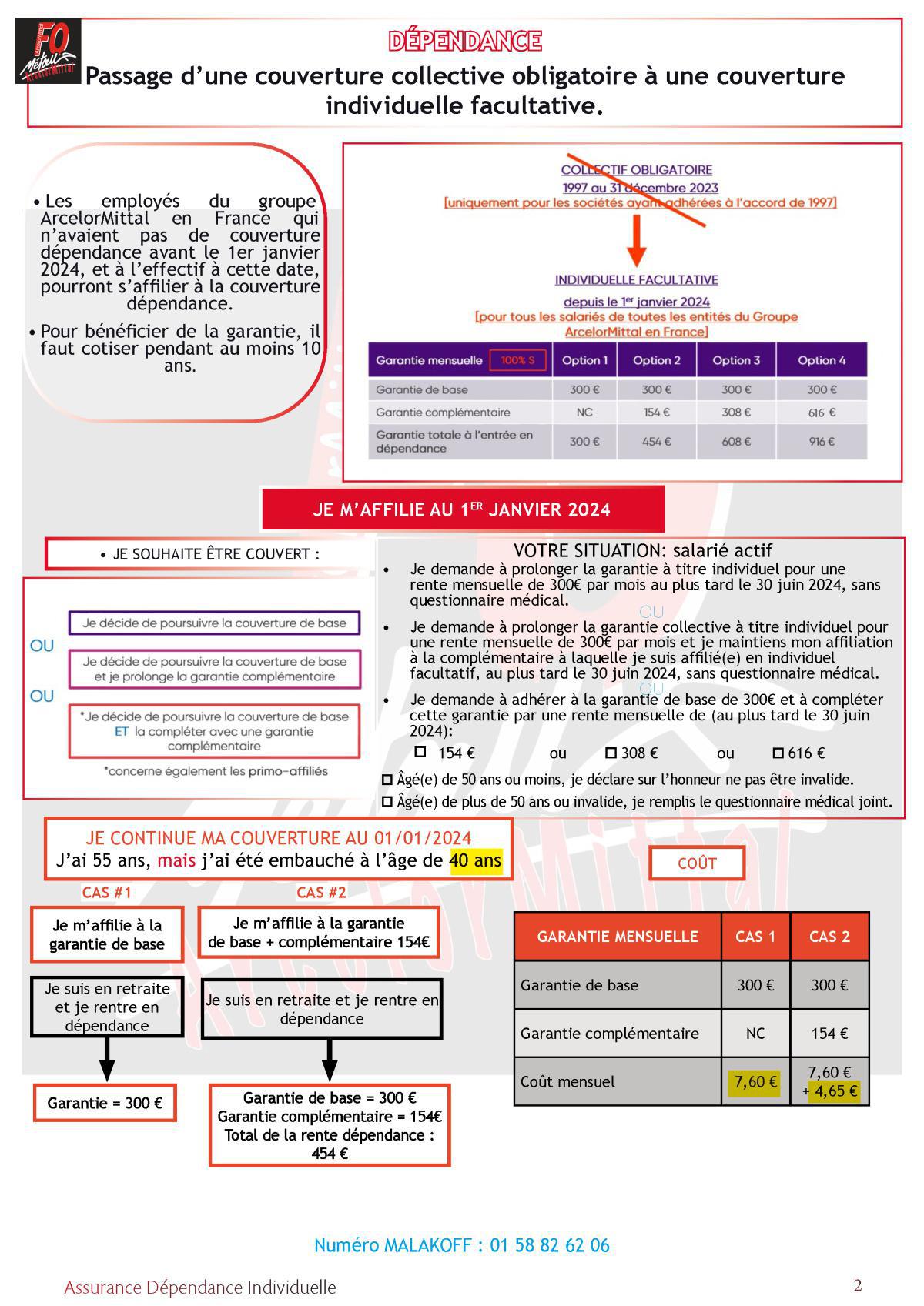 DÉPENDANCE : contrat prévoyance