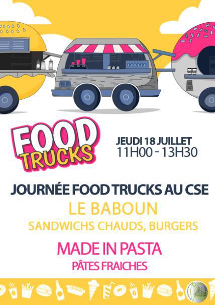 FOOD TRUCKS AU CSE le 18 JUILLET 2024