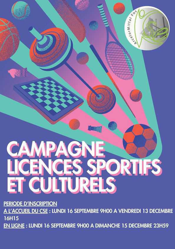 Licences & abonnements sportifs culturels 2024/2025