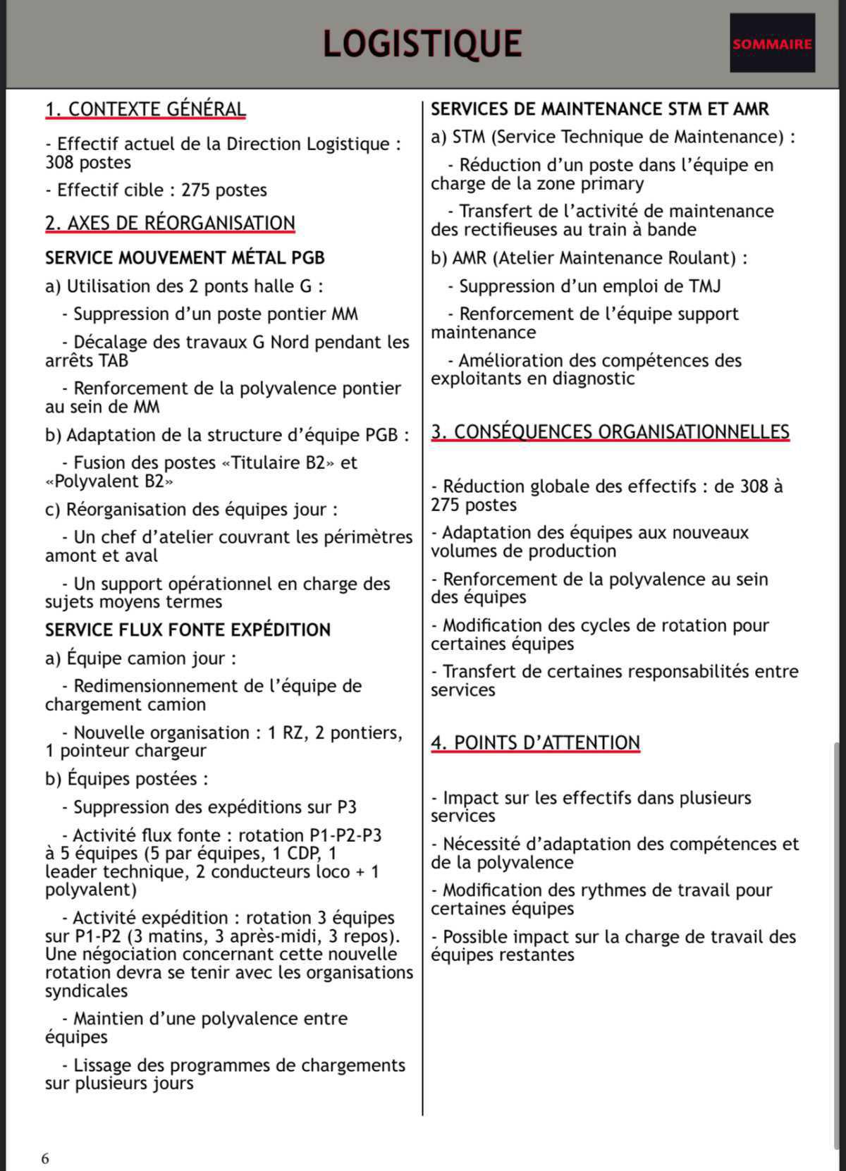 CSE EXTRA RÉORGANISATION USINE CSE EXTRA RÉORGANISATION USINE