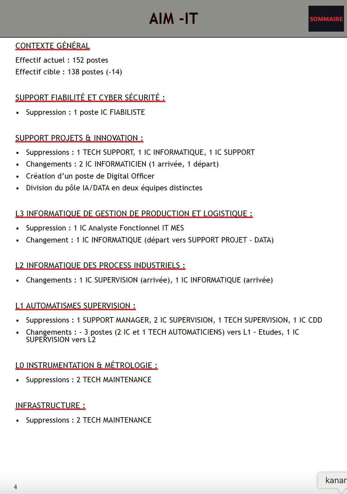 SUITE CSE EXTRA RÉORGANISATION USINE