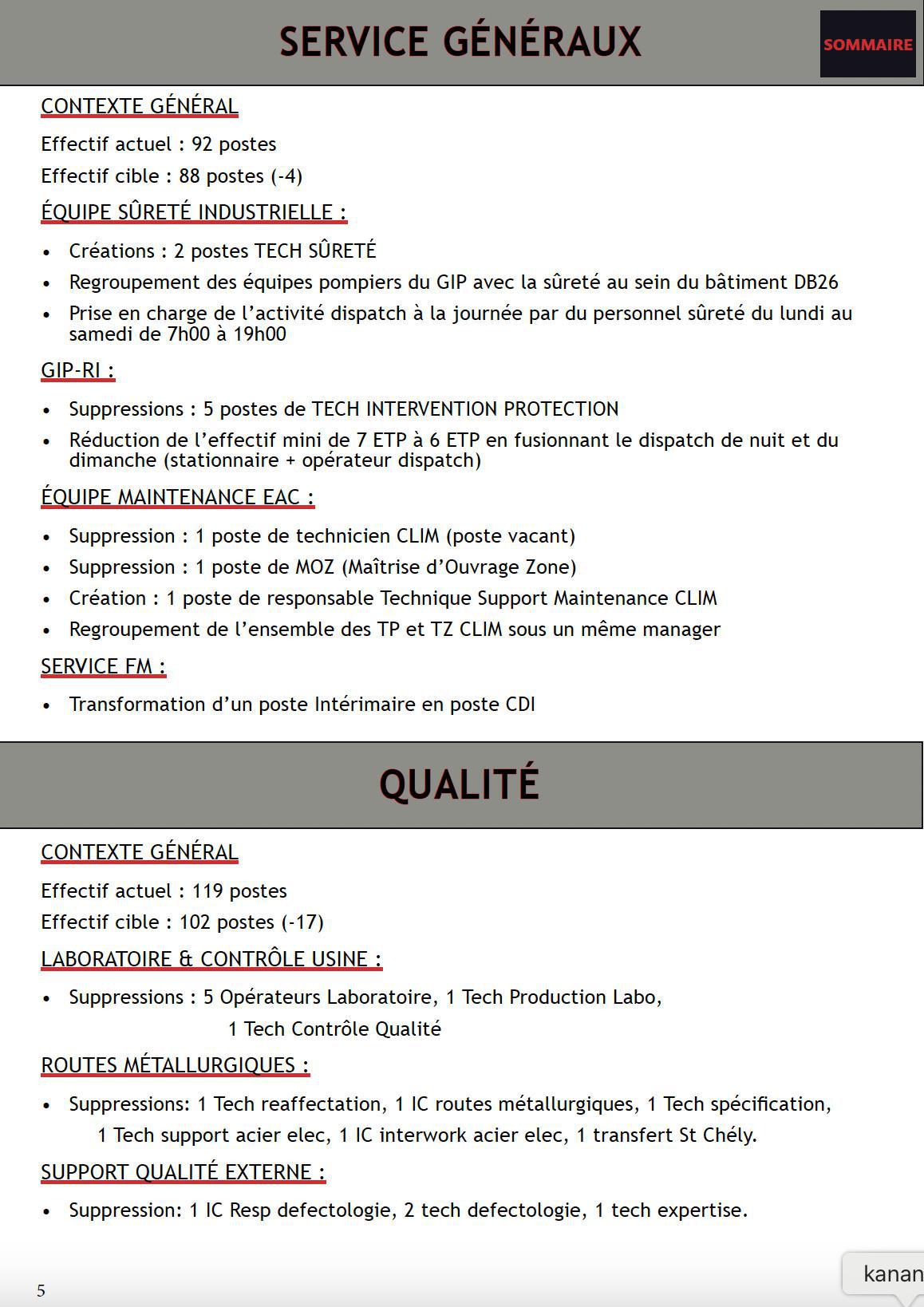 SUITE CSE EXTRA RÉORGANISATION USINE