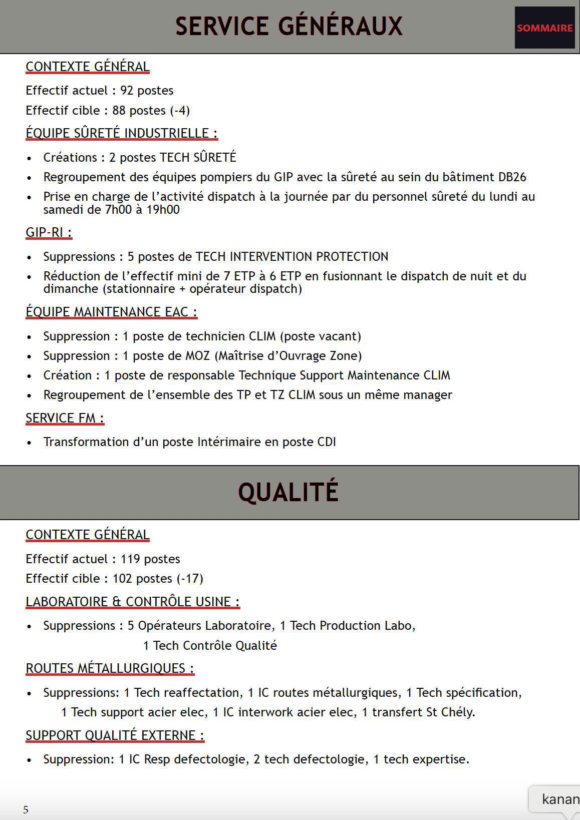 SUITE CSE EXTRA RÉORGANISATION USINE SUITE CSE EXTRA RÉORGANISATION USINE