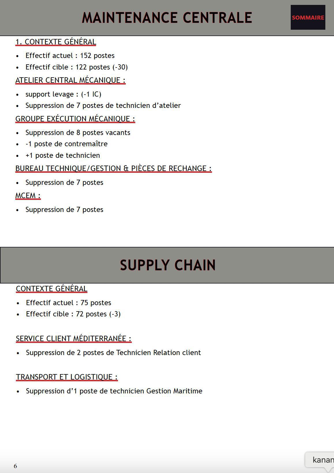 SUITE CSE EXTRA RÉORGANISATION USINE