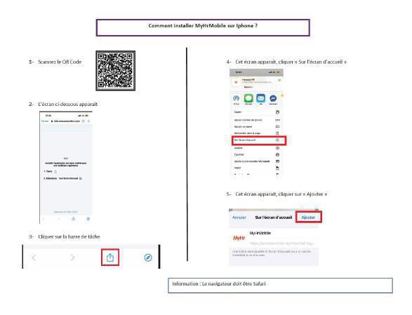 L'application MyHrMobile accessible sur votre smartphone L'application MyHrMobile accessible sur votre smartphone