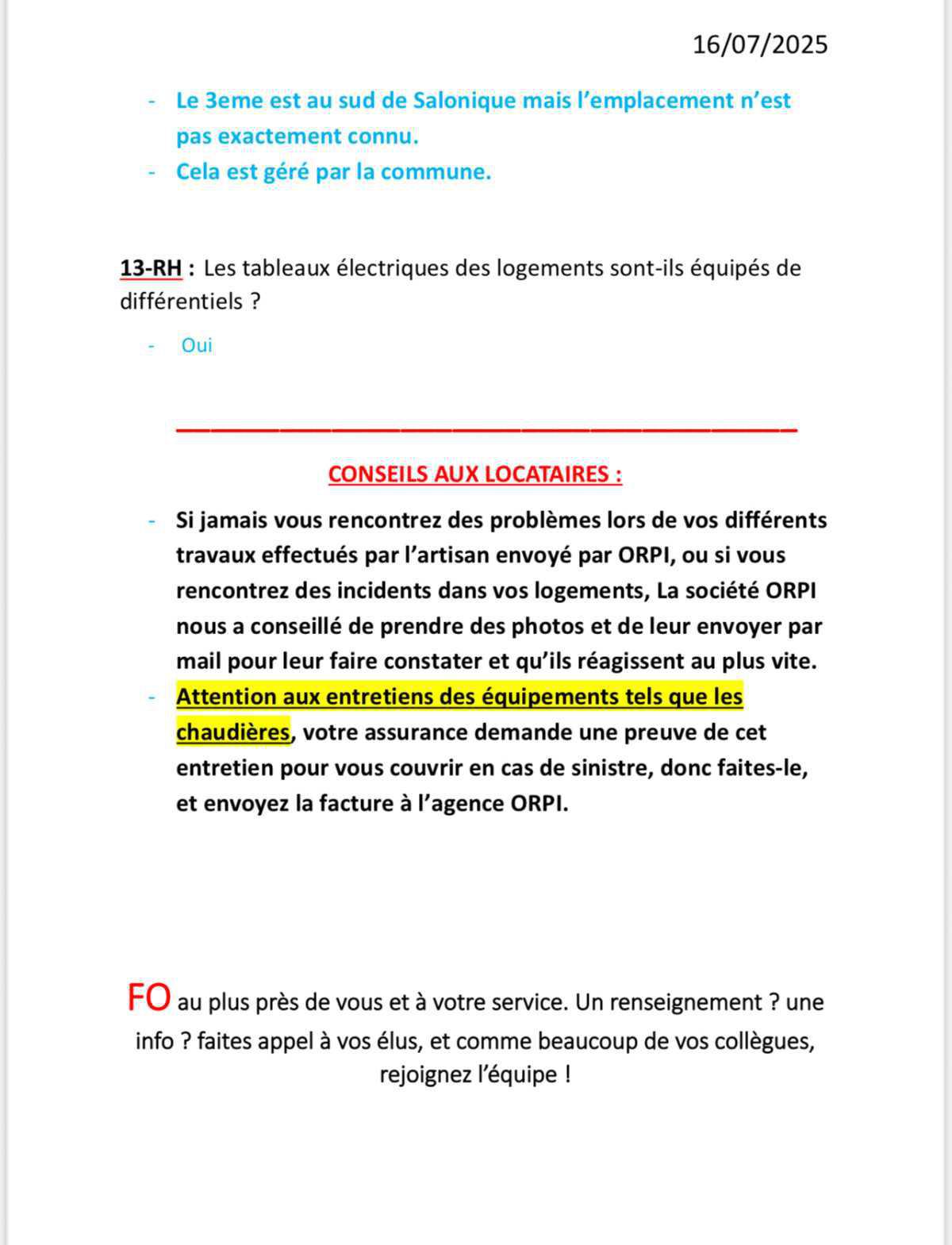 Commission logement 