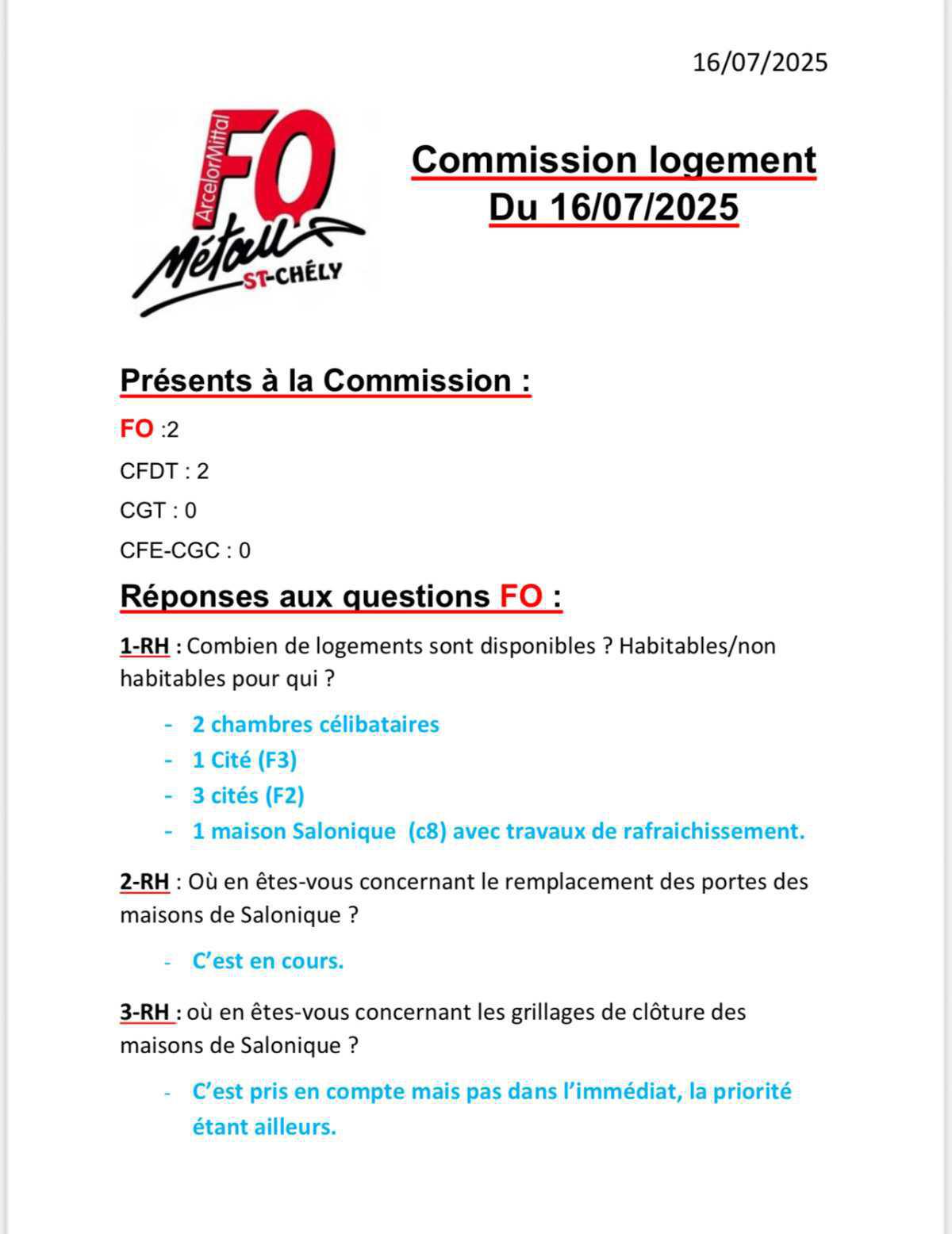 Commission logement 