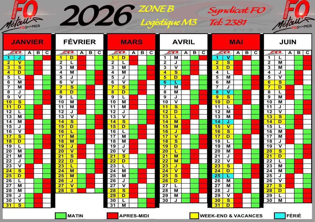 2026 LOGISTIQUE M3 ZONE B 1er semestre