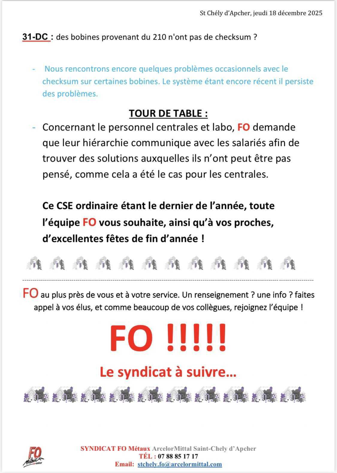 CSE du 18/12/25