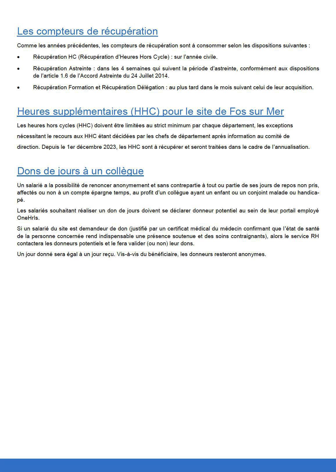 Modalités de gestion des congés payés, APLD 2026