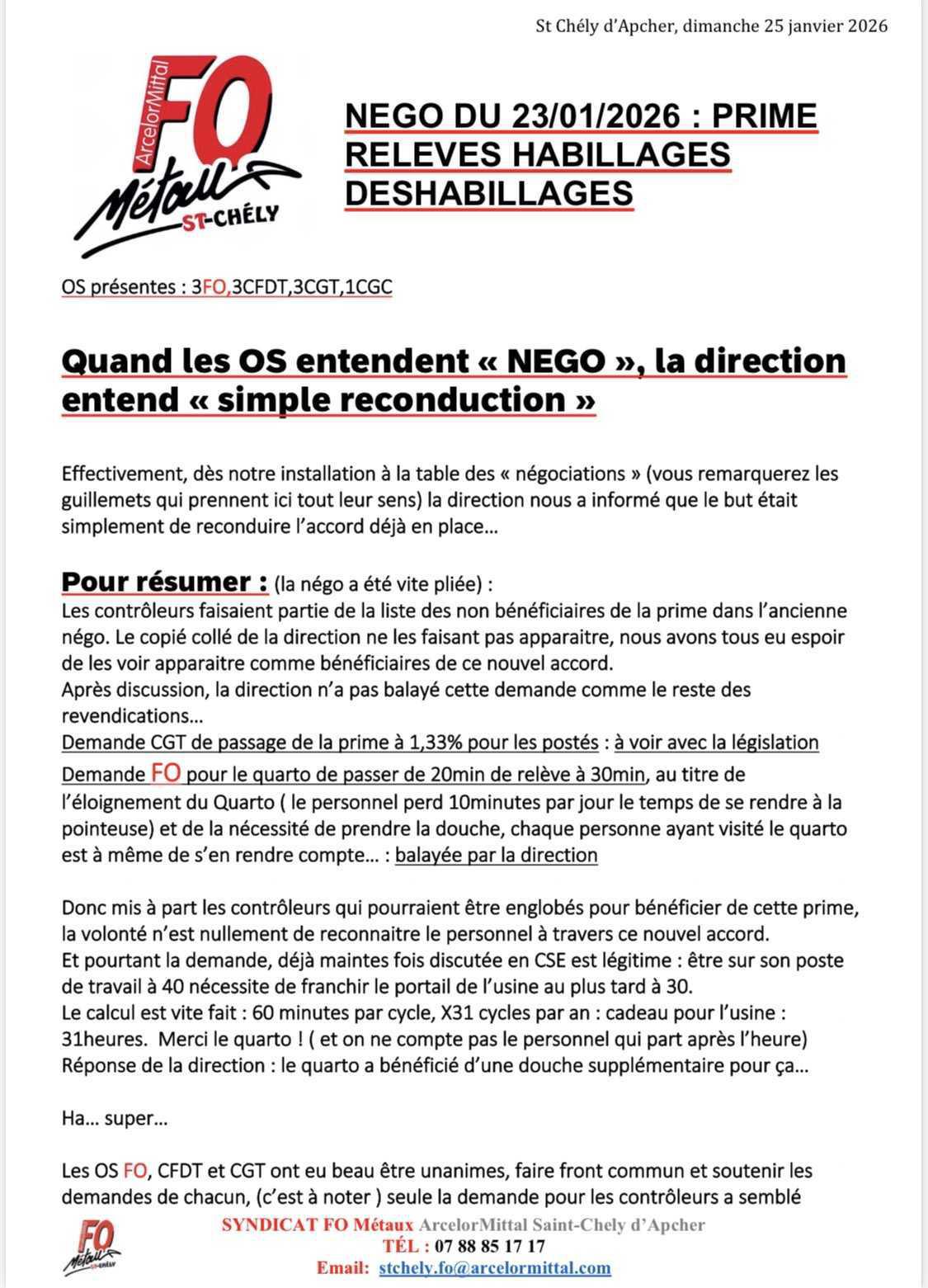 Négo prime relèves du 23/01/26