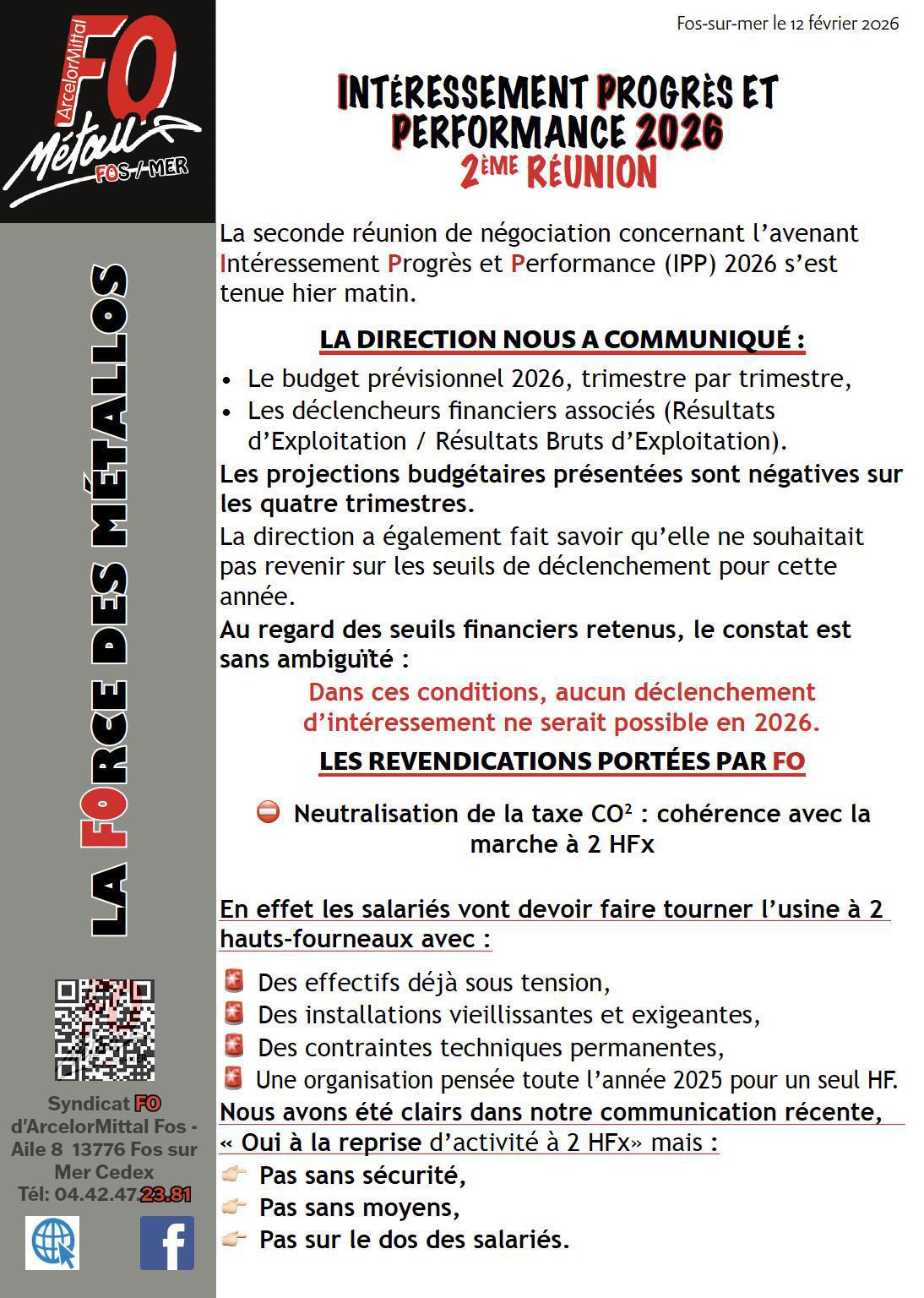 2ème RÉUNION de négociations avenant IPP 2026