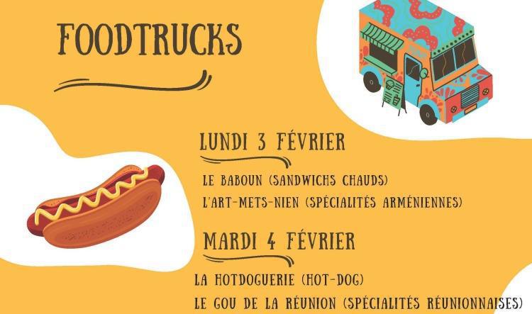 Des Foodtrucks seront présents toute la semaine au CSE