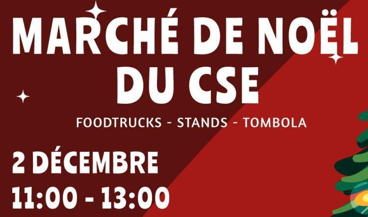 MARCHÉ DE NOËL du CSE le mardi 02 DÉCEMBRE 2025