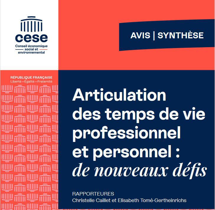 CESE: Articulation des temps de vie personnel et professionnel: de nouveaux défis