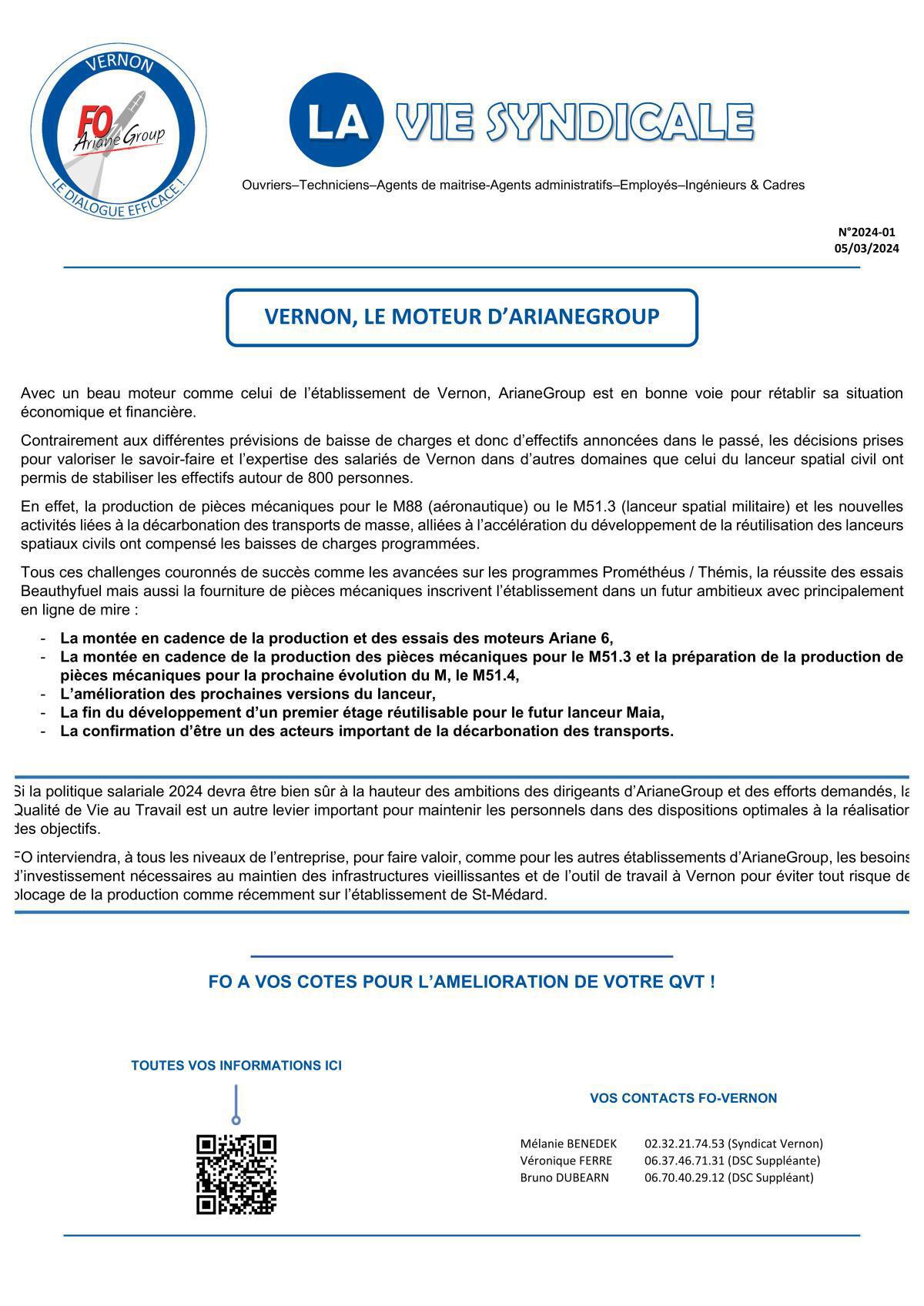 VERNON, LE MOTEUR D’ARIANEGROUP
