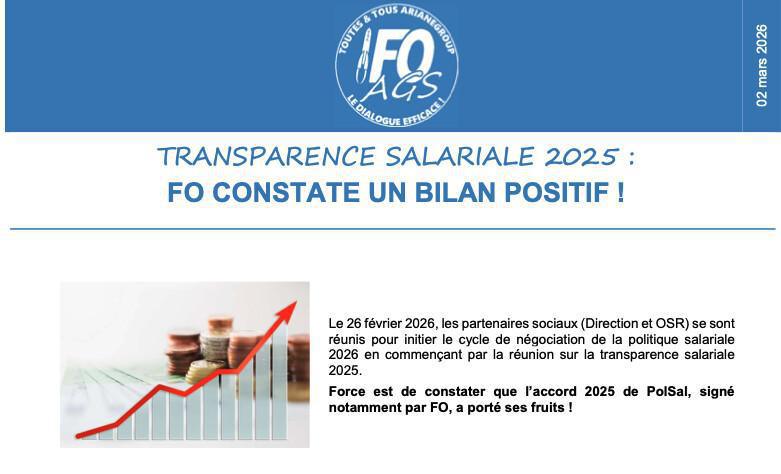 TRANSPARENCE SALARIALE 2025
