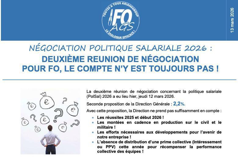 NÉGOCIATIONS POLITIQUE SALARIALE 2026 - 2