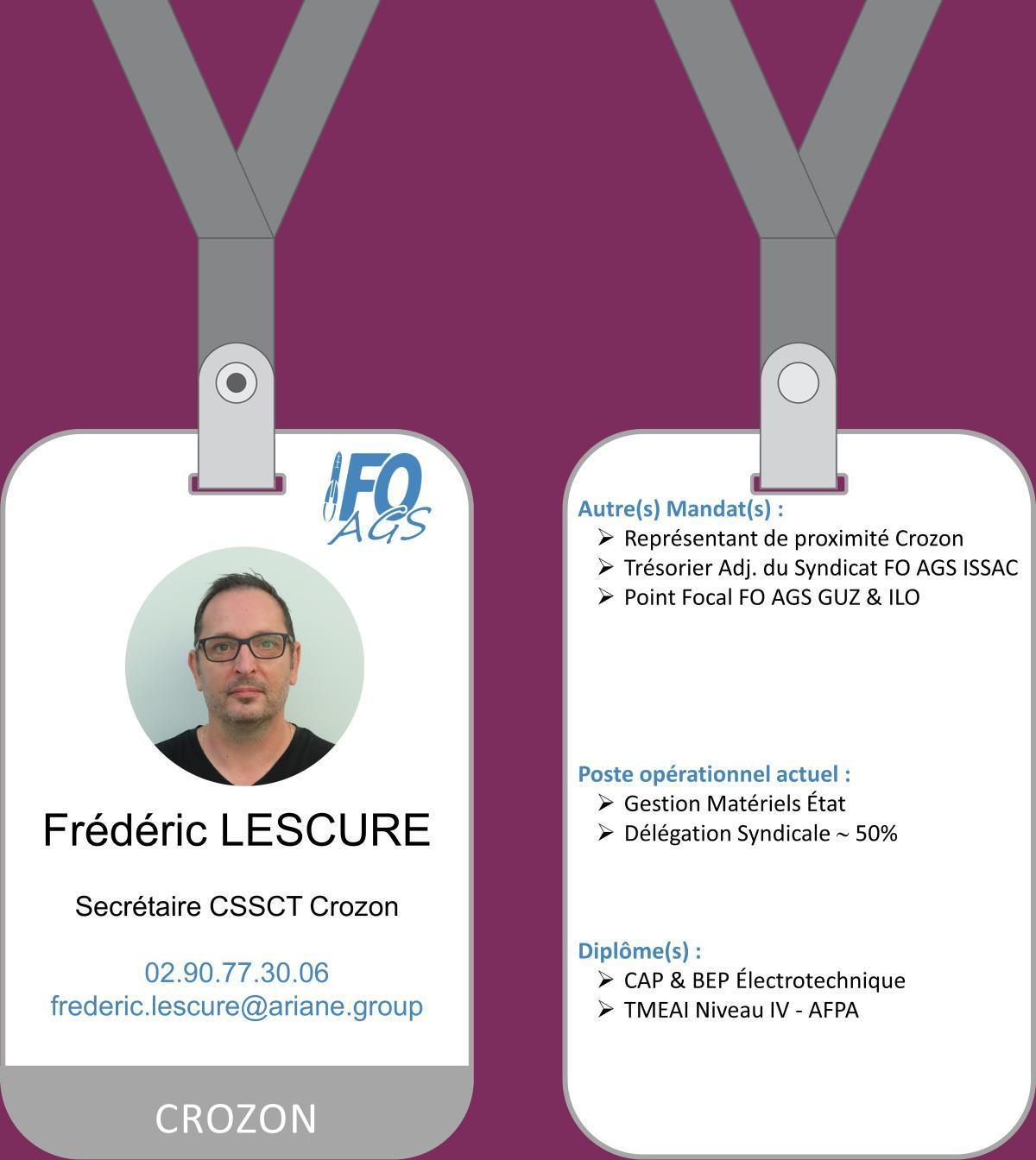 Frédéric LESCURE Frédéric LESCURE