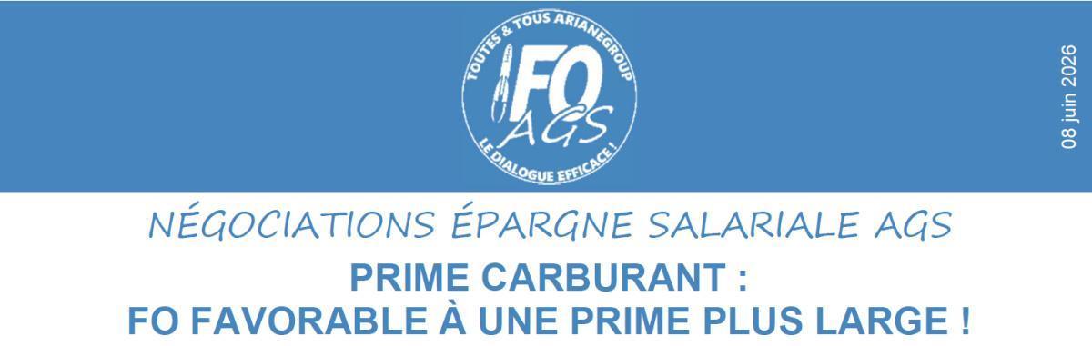 Newsletter FO - prime Carburant ou Collective