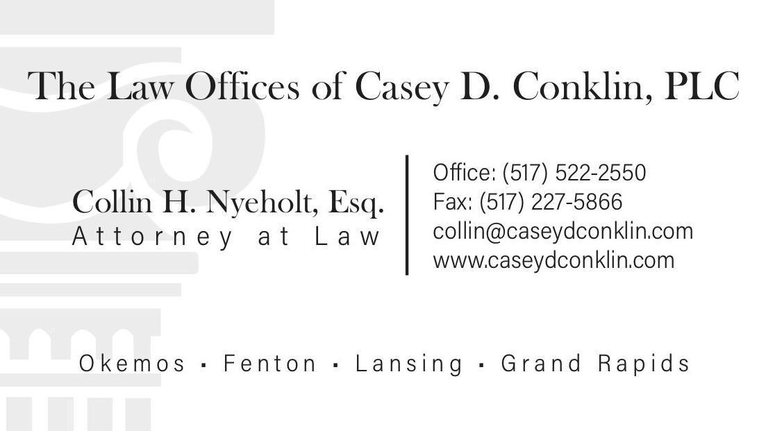 Collin Nyeholt, Esq., Business Attorney