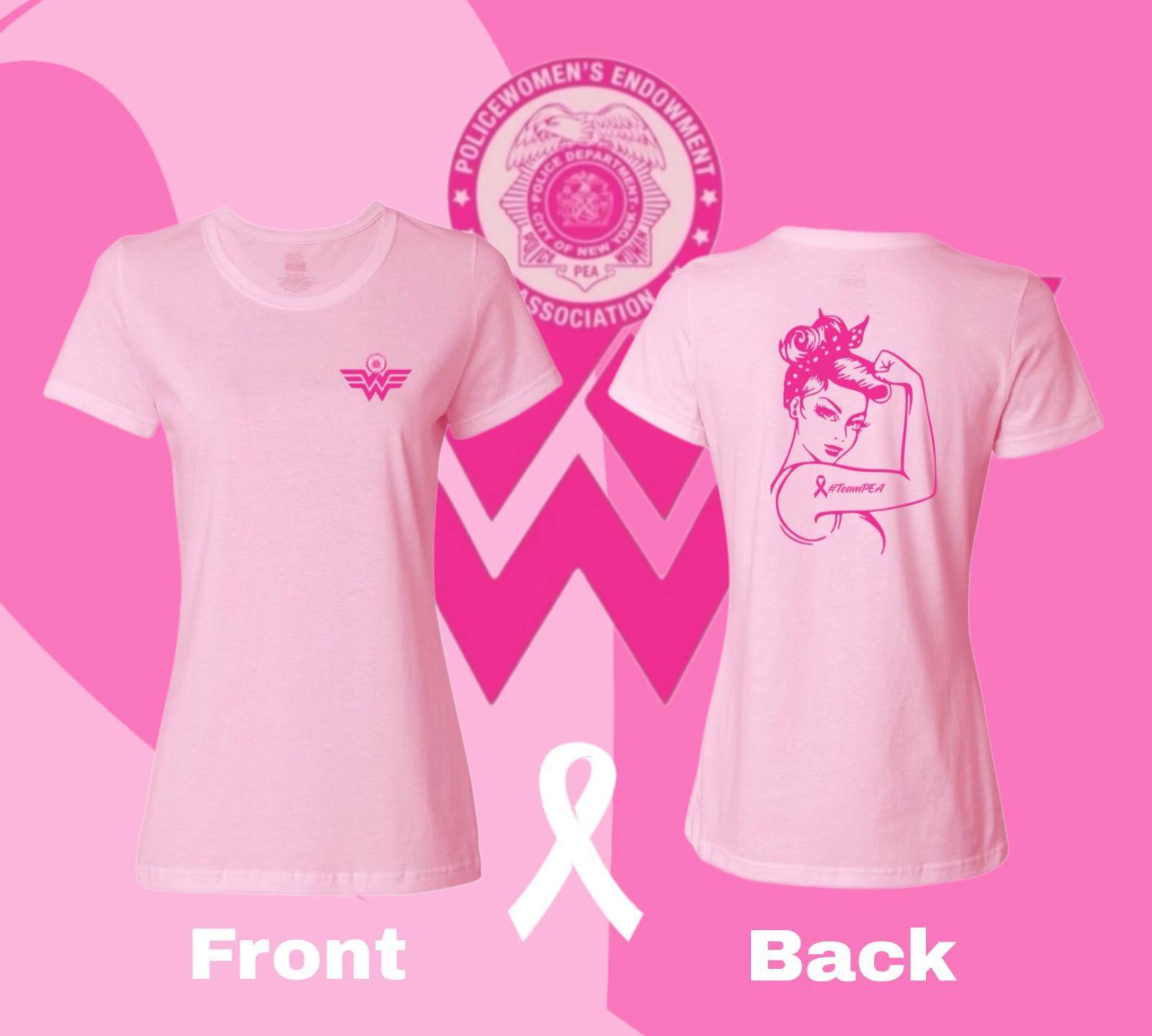 SHORT SLEEVE T-SHIRT:Pink - Cancer Support 