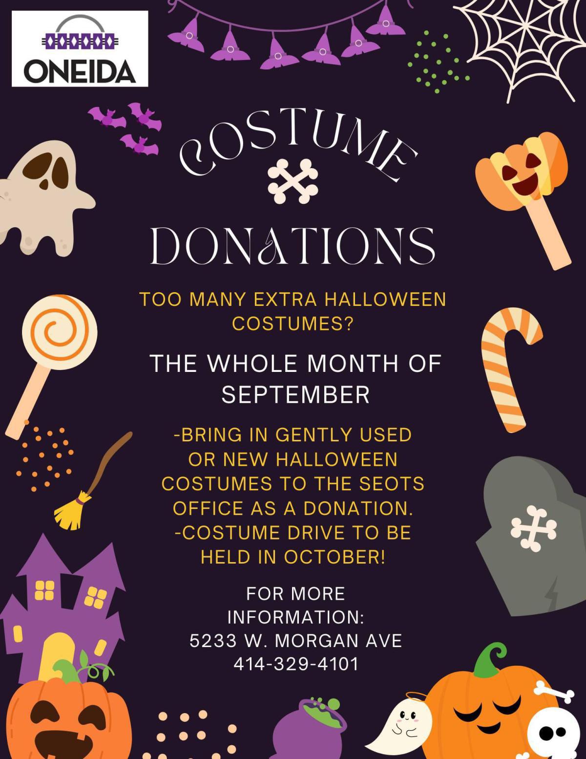 Costume Donations!