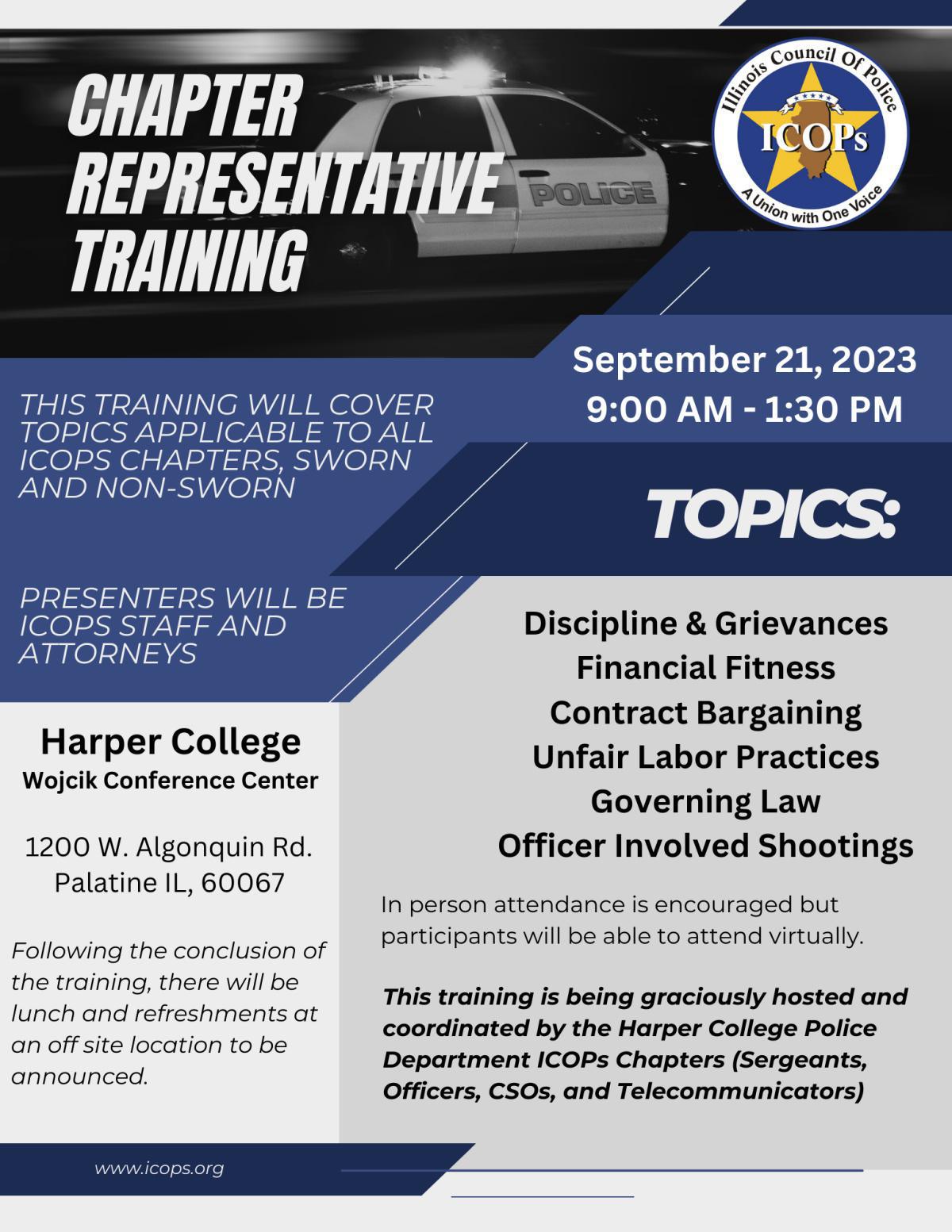 Register for Chapter Representative Training