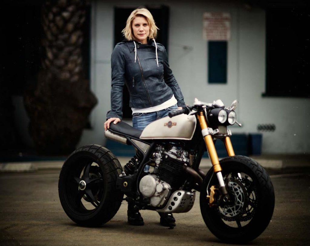 Katee Sackhoff’s Honda XL600R cafe racer bike