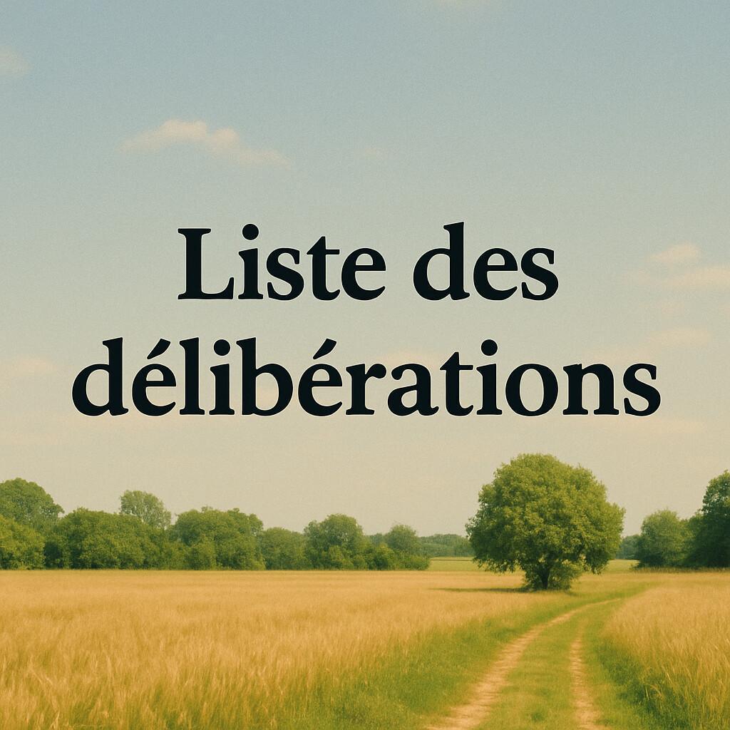 Délibérations -10/12/25