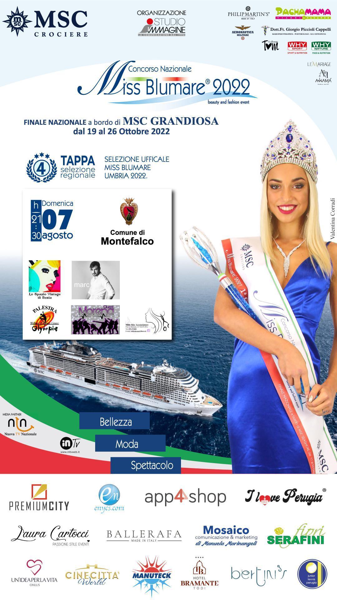 4ª Tappa per Selezioni Regionali Miss Blumare Umbria 2022