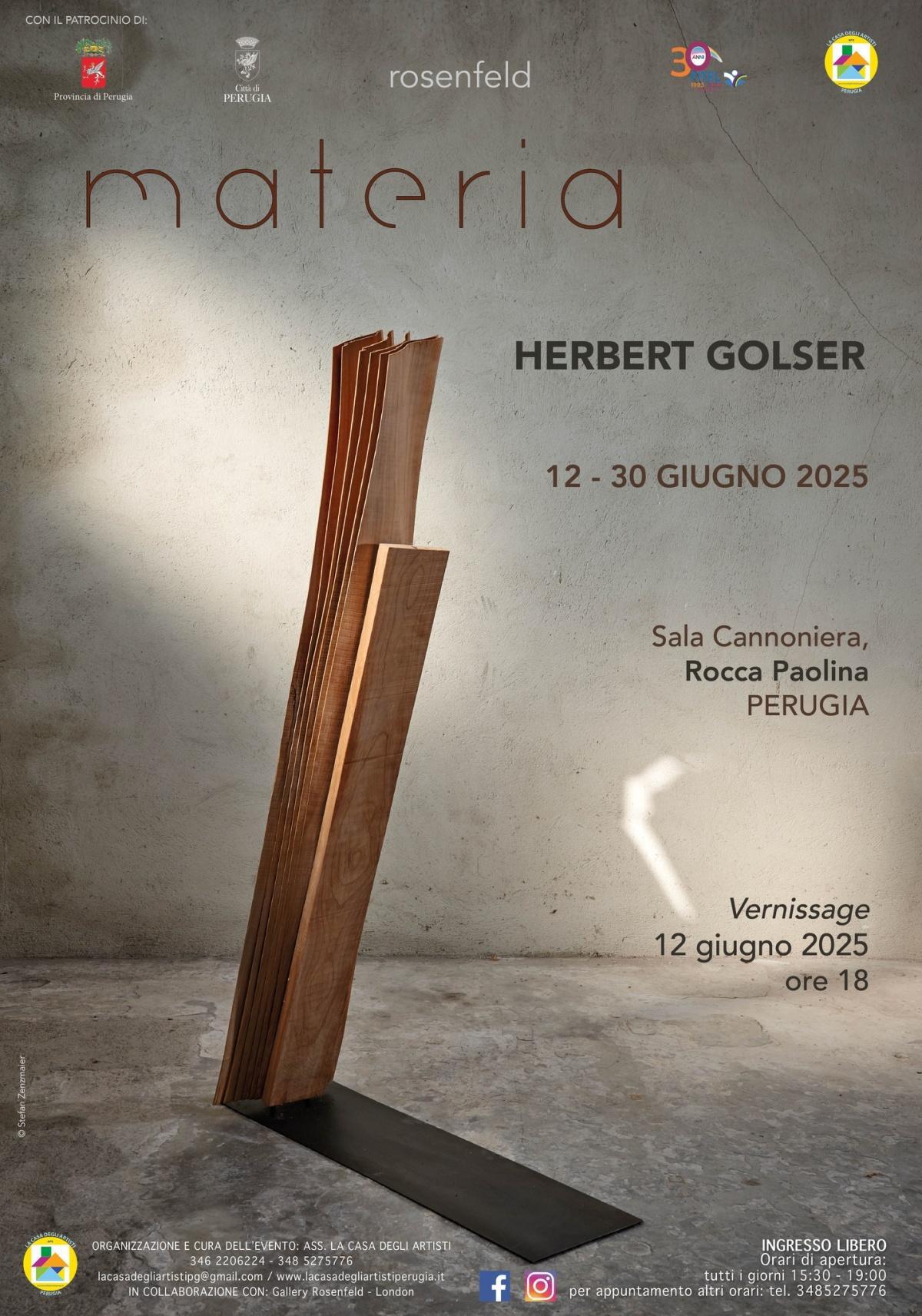 Materia: la mostra di Herbert Golser alla Rocca Paolina Materia: la mostra di Herbert Golser alla Rocca Paolina