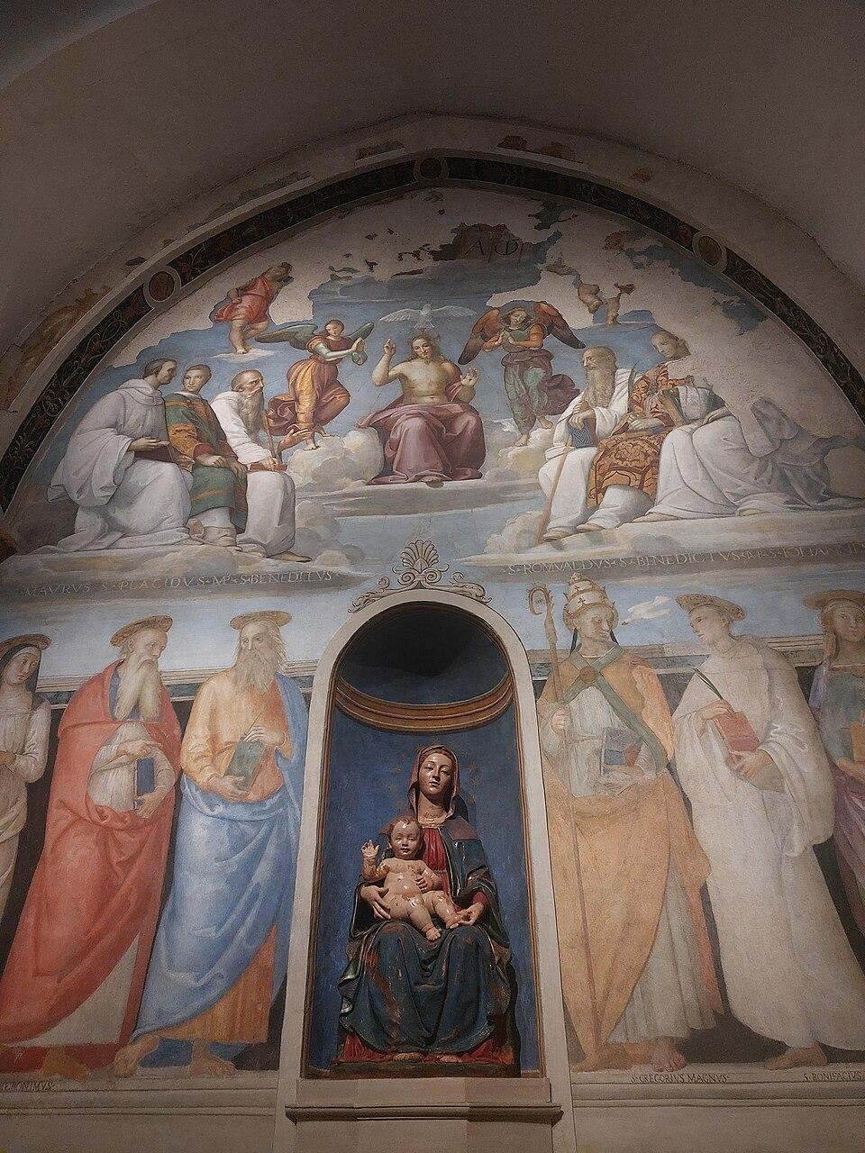 Cappella di San Severo - Affresco di Raffaello e Perugino