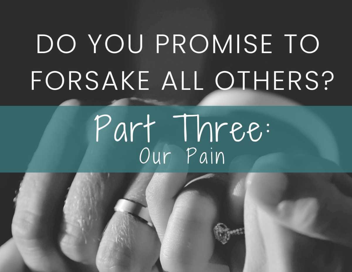 Do You Promise To Forsake All Others? Part Three: Our Pain