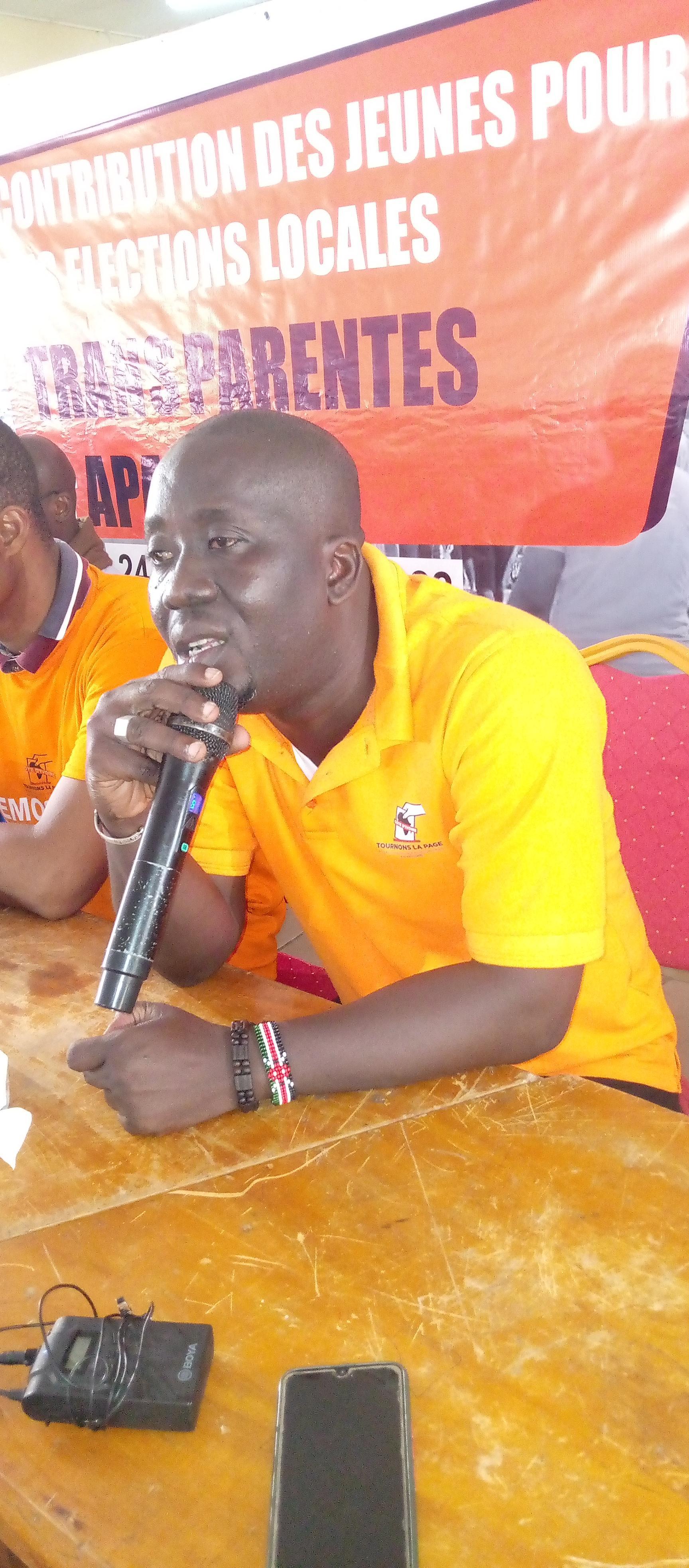 Didier Amani, coordinateur de l'Ong "Tournons la page"