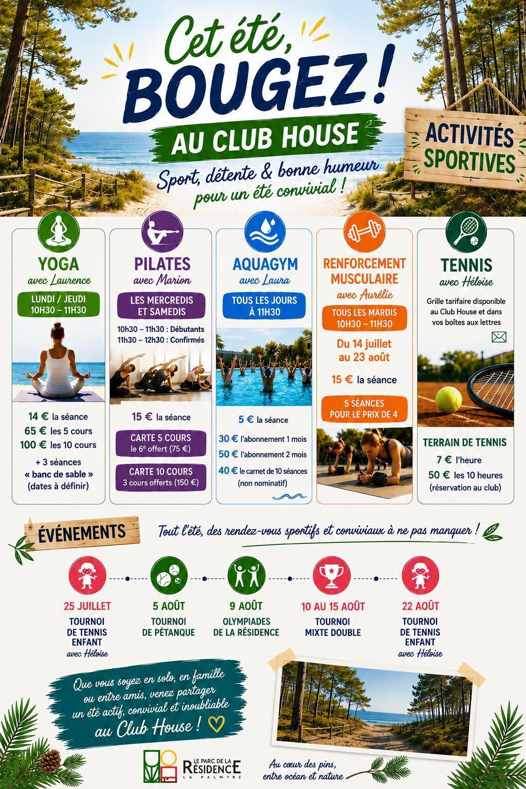 A. Le Club House : Services et Installations à votre disposition A. Le Club House : Services et Installations à votre disposition