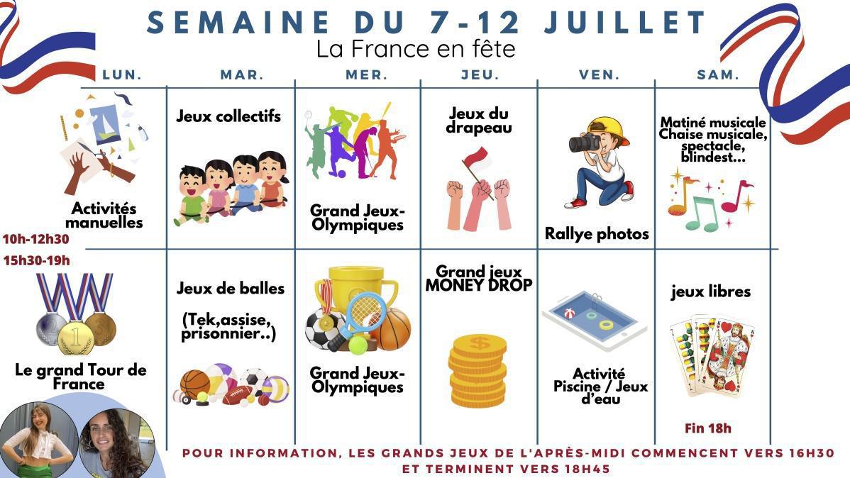 E. Activités pour enfants - Programme quotidien été 2025