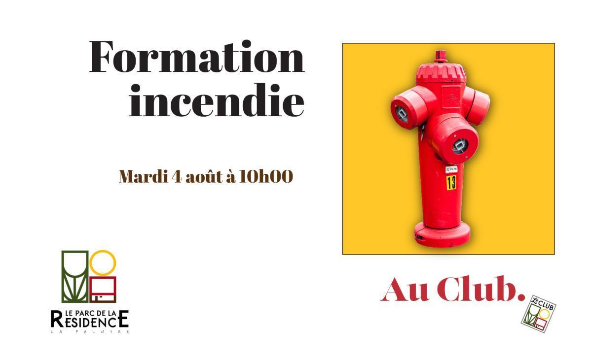 Nouvelle formation incendie