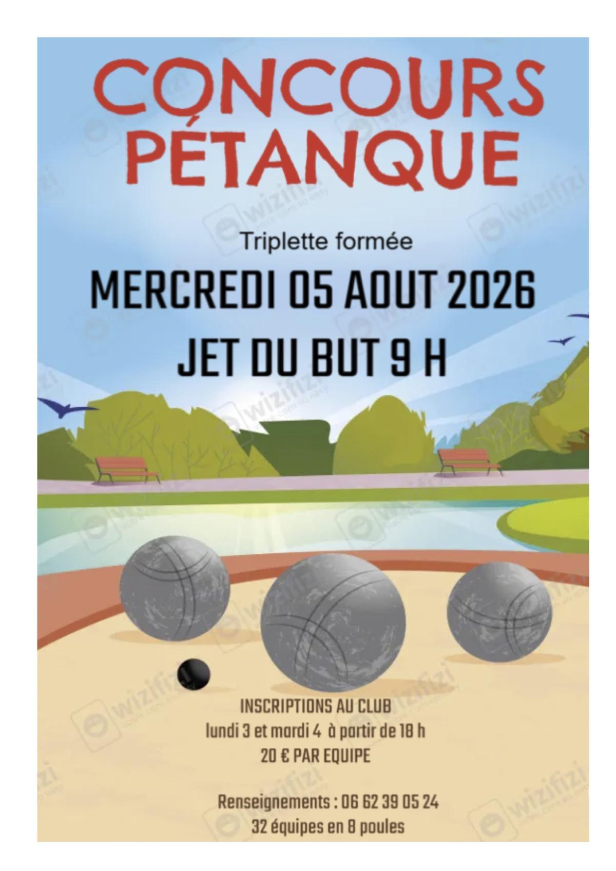 Concours de Pétanque 2026