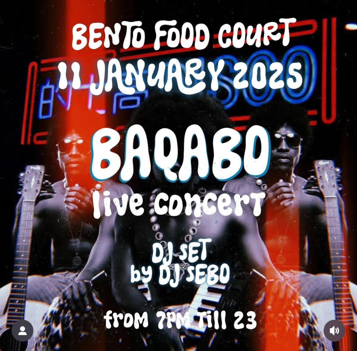 BAQABO live concert📍Bento, Paje▶️free entry