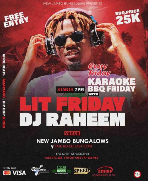 Karaoke📍New Jambo Bungalows, Paje▶️free entry