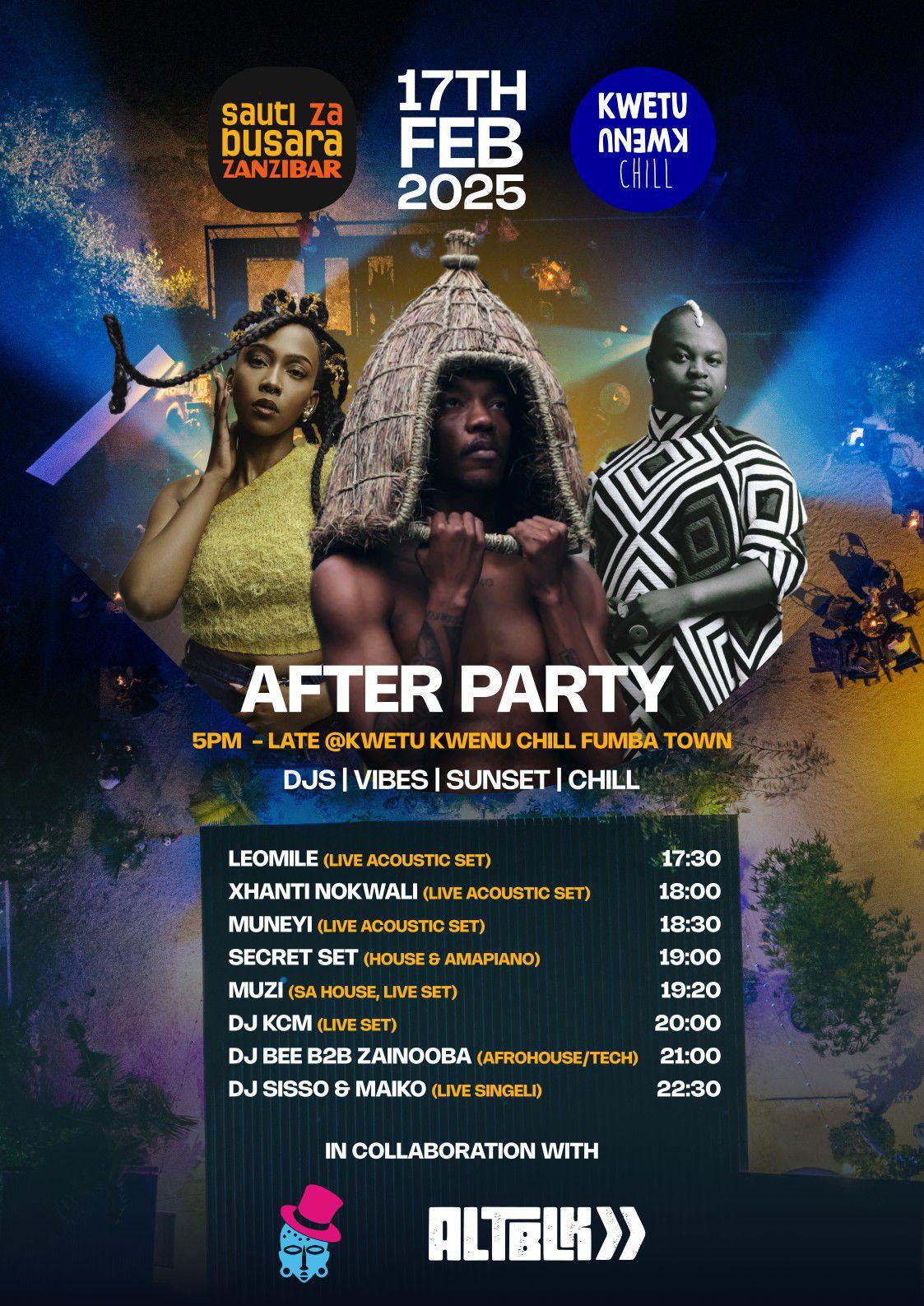 Busara After Party🚀Kwetu Kwenu Chill, Fumba Town▶️