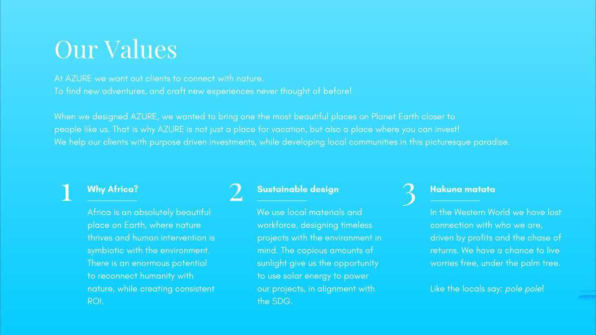 AZURE VILLAS : COMING SOON AZURE VILLAS : COMING SOON