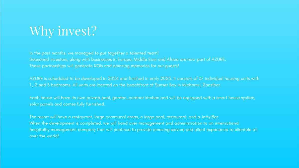 AZURE VILLAS : COMING SOON AZURE VILLAS : COMING SOON