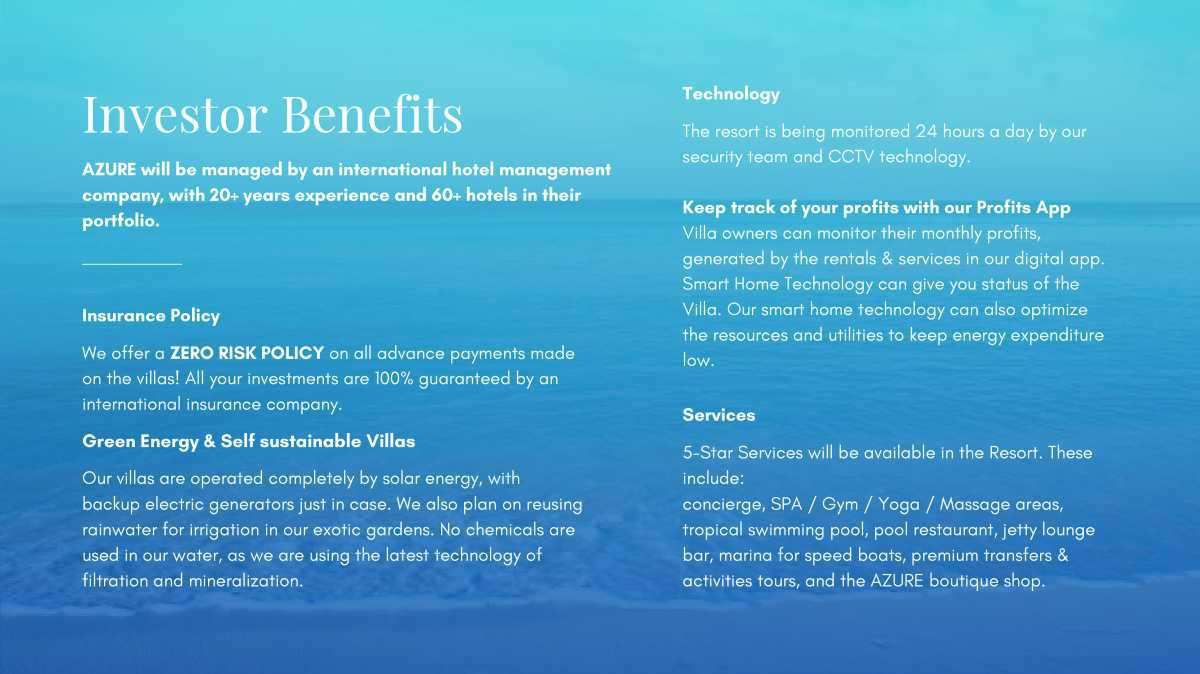 AZURE VILLAS : COMING SOON AZURE VILLAS : COMING SOON